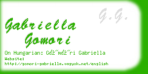 gabriella gomori business card