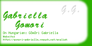 gabriella gomori business card